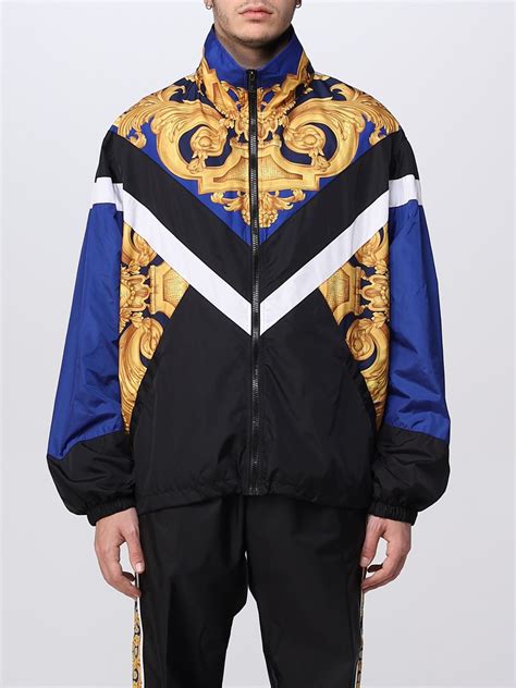 blue versace coat|Versace coats for sale.